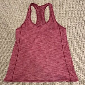 Lululemon tank, burgundy and grey size 8